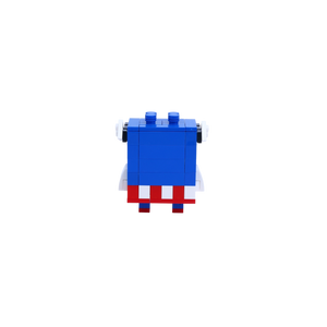 Star-Spangled Minion brick art collectible, back view