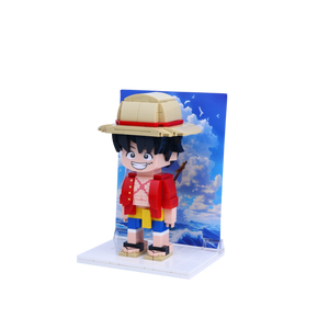 Straw-Hat Sea Voyager custom brick figure, right-side view