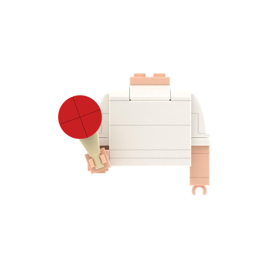 Table Tennis Paddle Design 2 brick figure accessory, main product view