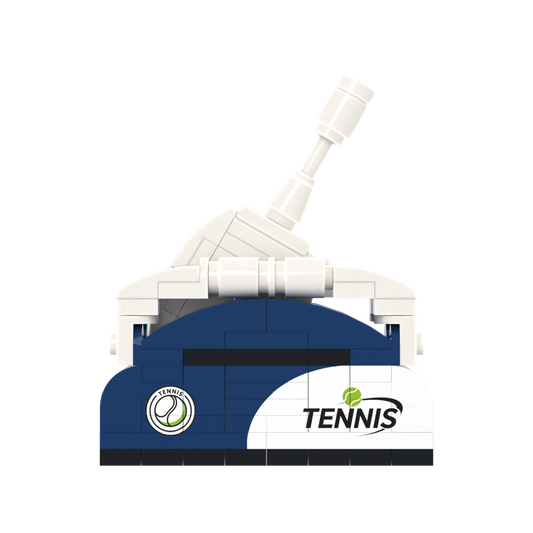 Tennis Ball Launcher brick scene accessory, left-side view