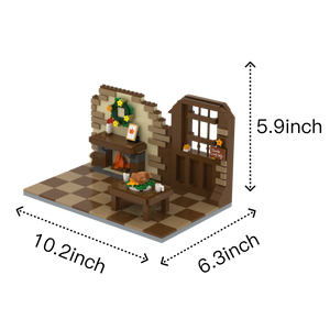 Thanksgiving · Family Feast brick scene, size guide