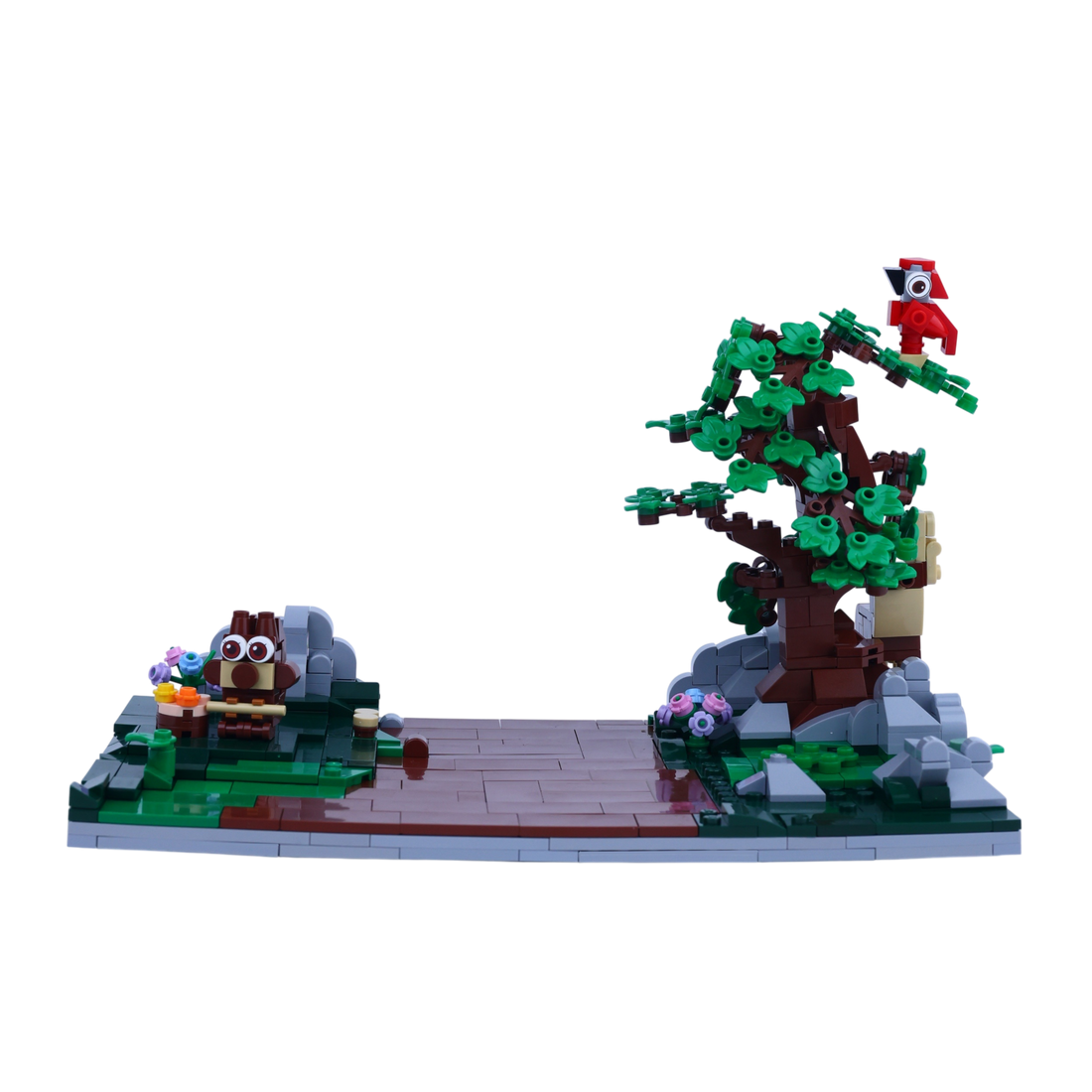 The Explorer Trio brick scene, main product view