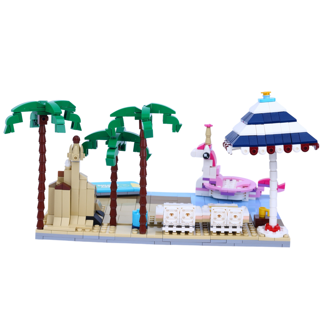 Vacation Vibes brick scene, back view