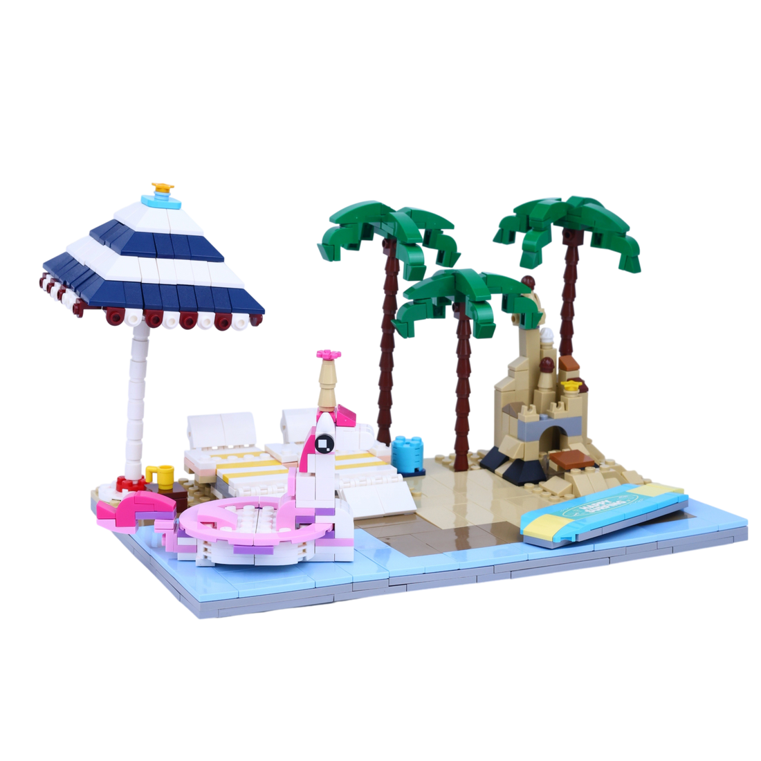 Vacation Vibes brick scene, left view
