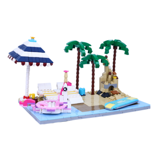 Vacation Vibes brick scene, left view