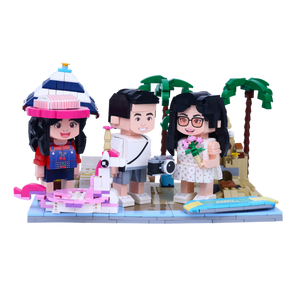 Vacation Vibes brick scene, lifestyle view