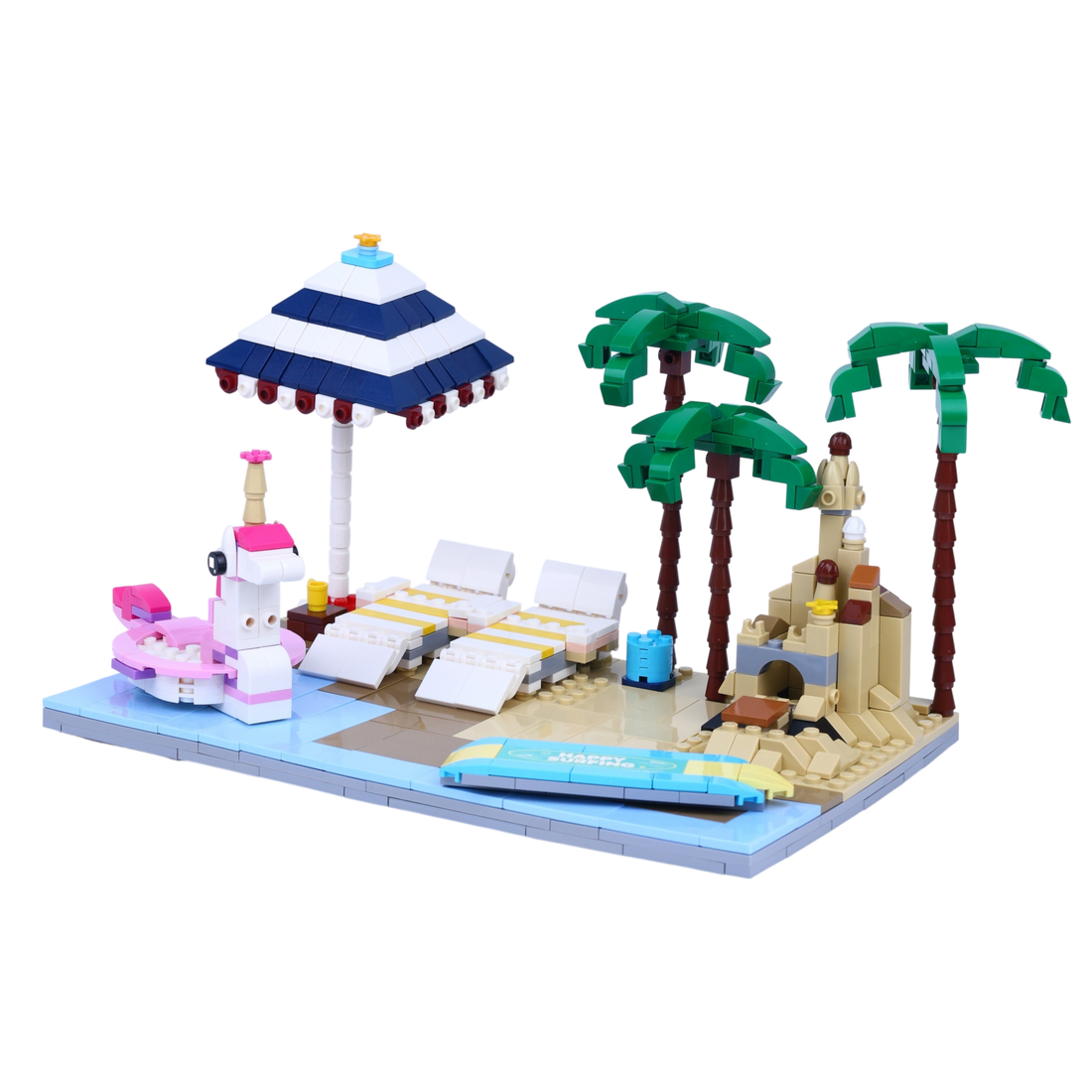 Vacation Vibes brick scene, right view
