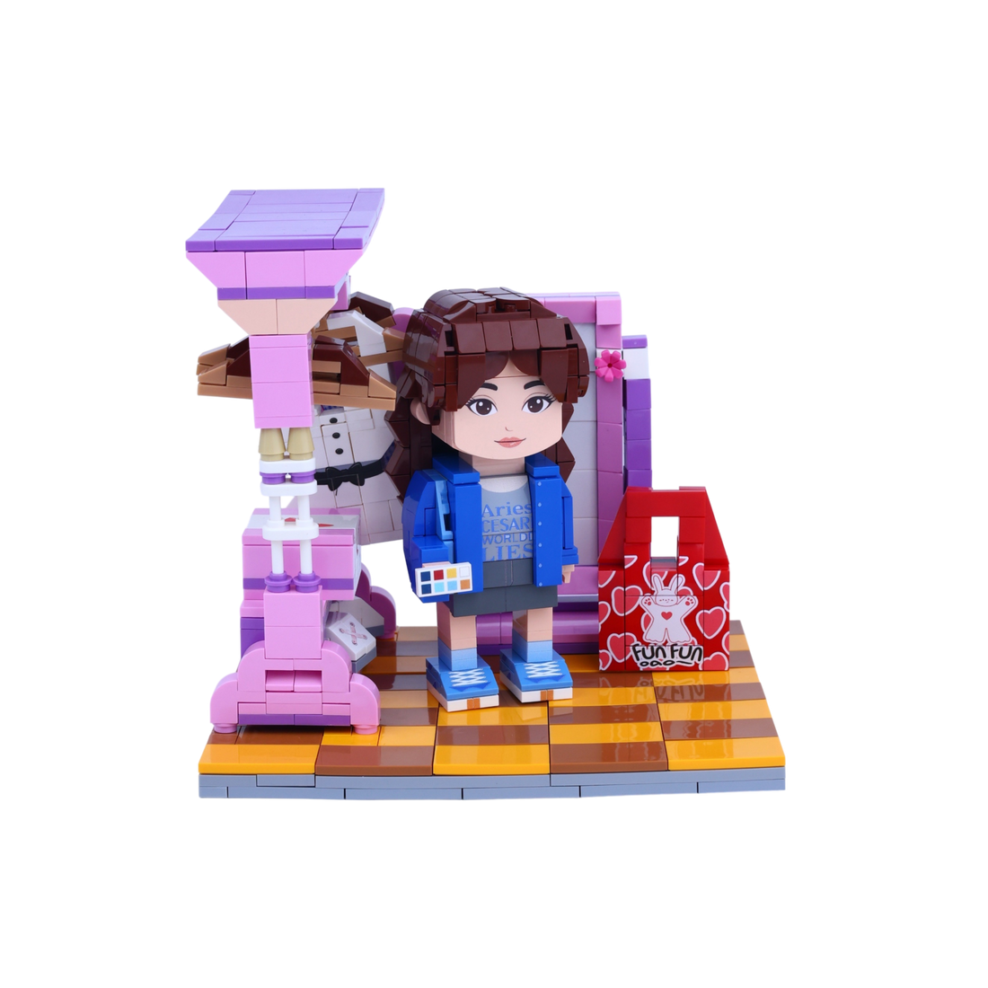 Walk-in Closet brick scene, lifestyle view