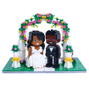 Wedding · Floral Arch brick scene, lifestyle view