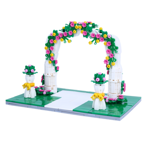 Wedding · Floral Arch brick scene, right view