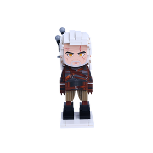 White-Blade Fantasy Hunter custom brick figure, main product view