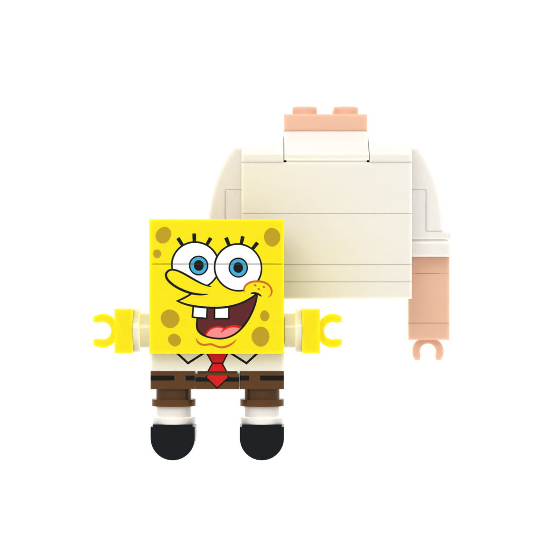 Yellow Spotted Block Figure brick figure accessory, main product view
